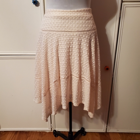 studio jpr Dresses & Skirts - Studio JPR Cream Lace Skirt